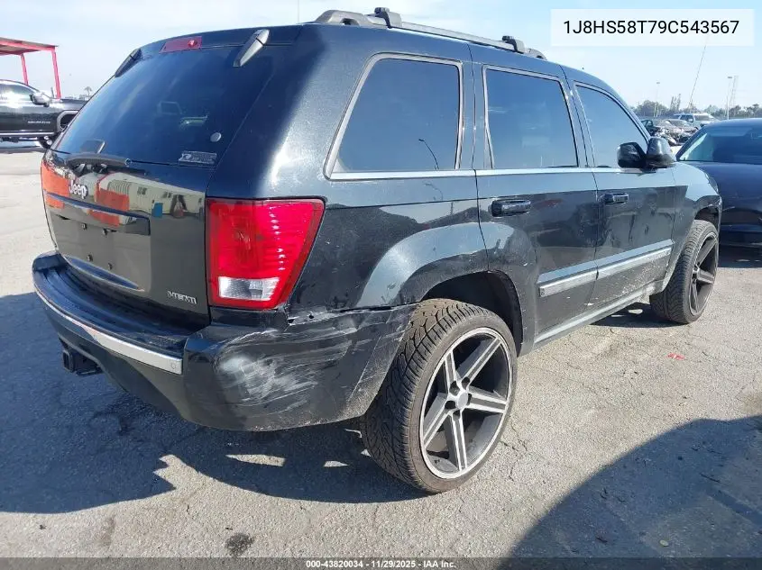 1J8HS58T79C543567 2009 Jeep Grand Cherokee Limited