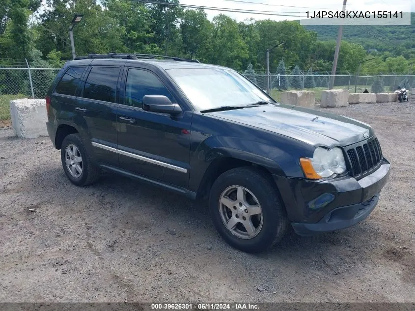 2010 Jeep Grand Cherokee Laredo VIN: 1J4PS4GKXAC155141 Lot: 39626301