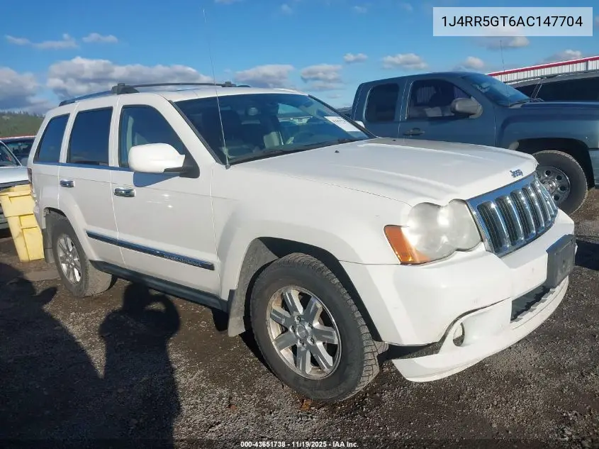 1J4RR5GT6AC147704 2010 Jeep Grand Cherokee Limited