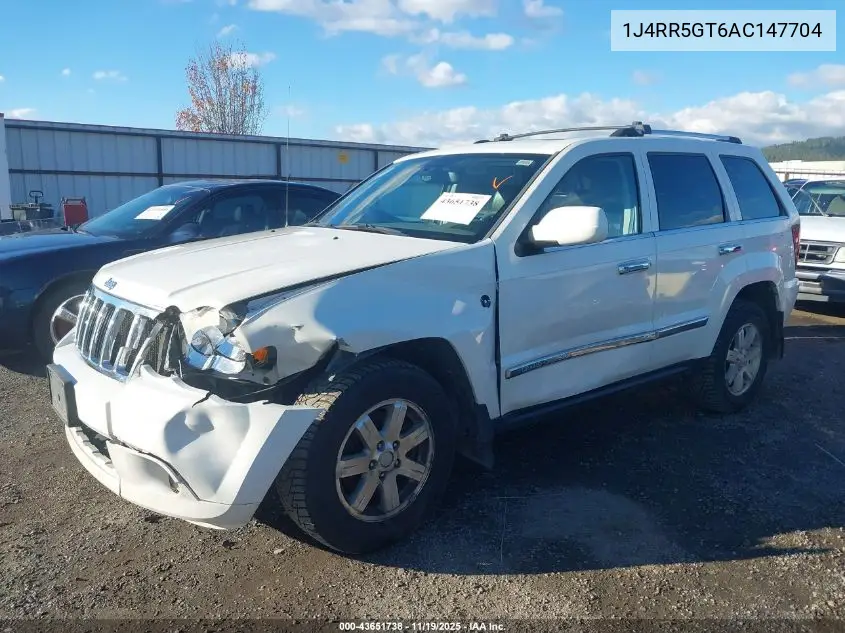 1J4RR5GT6AC147704 2010 Jeep Grand Cherokee Limited