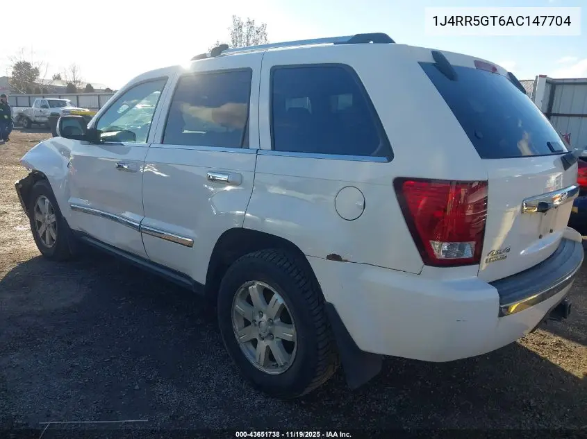 1J4RR5GT6AC147704 2010 Jeep Grand Cherokee Limited