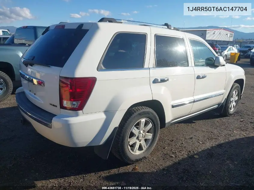 1J4RR5GT6AC147704 2010 Jeep Grand Cherokee Limited