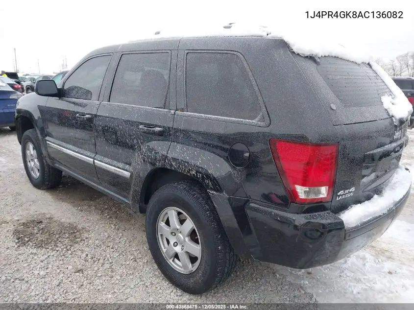 1J4PR4GK8AC136082 2010 Jeep Grand Cherokee Laredo