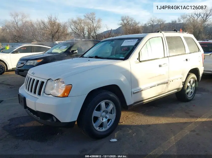 1J4PR4GK1AC126087 2010 Jeep Grand Cherokee Laredo