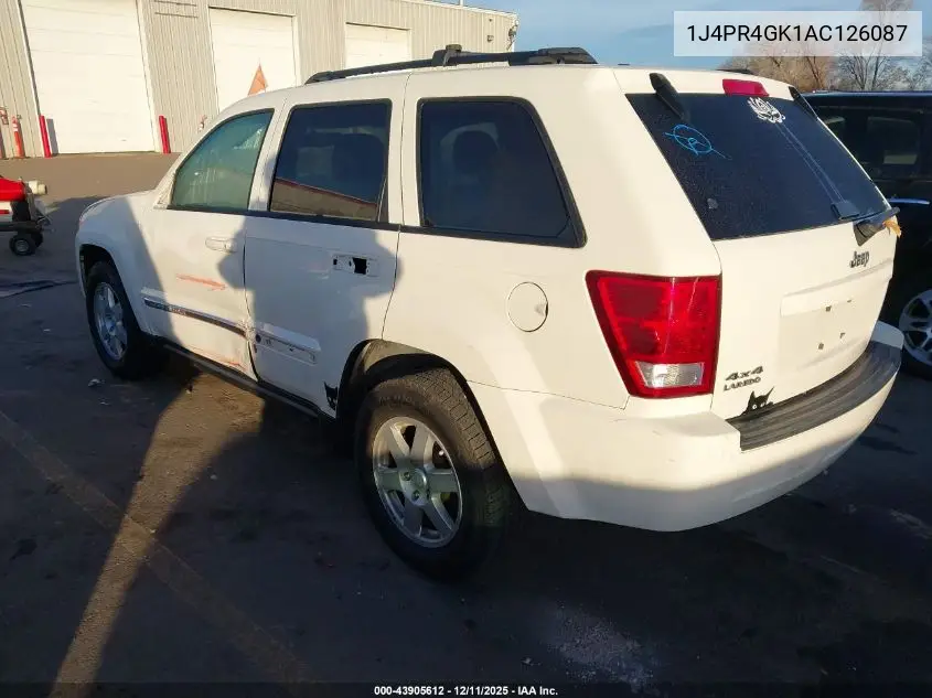 1J4PR4GK1AC126087 2010 Jeep Grand Cherokee Laredo