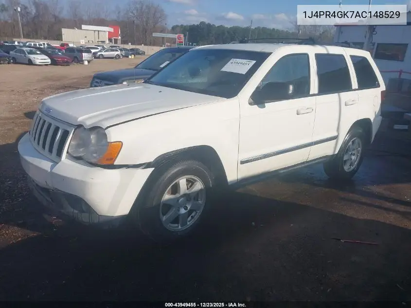 1J4PR4GK7AC148529 2010 Jeep Grand Cherokee Laredo