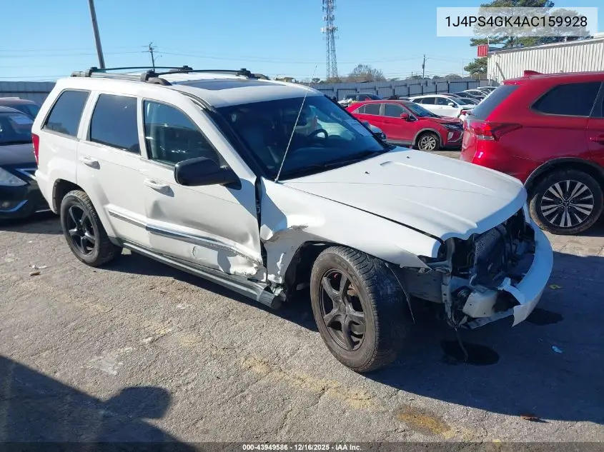 1J4PS4GK4AC159928 2010 Jeep Grand Cherokee Laredo