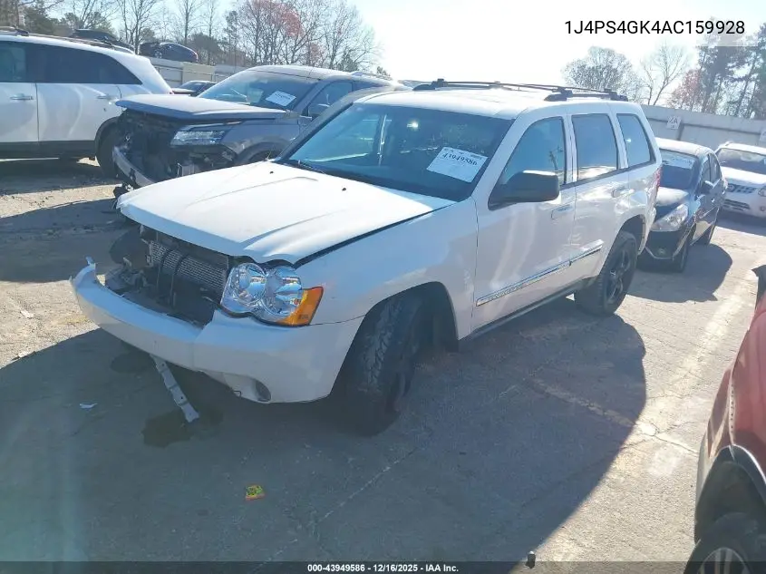 1J4PS4GK4AC159928 2010 Jeep Grand Cherokee Laredo