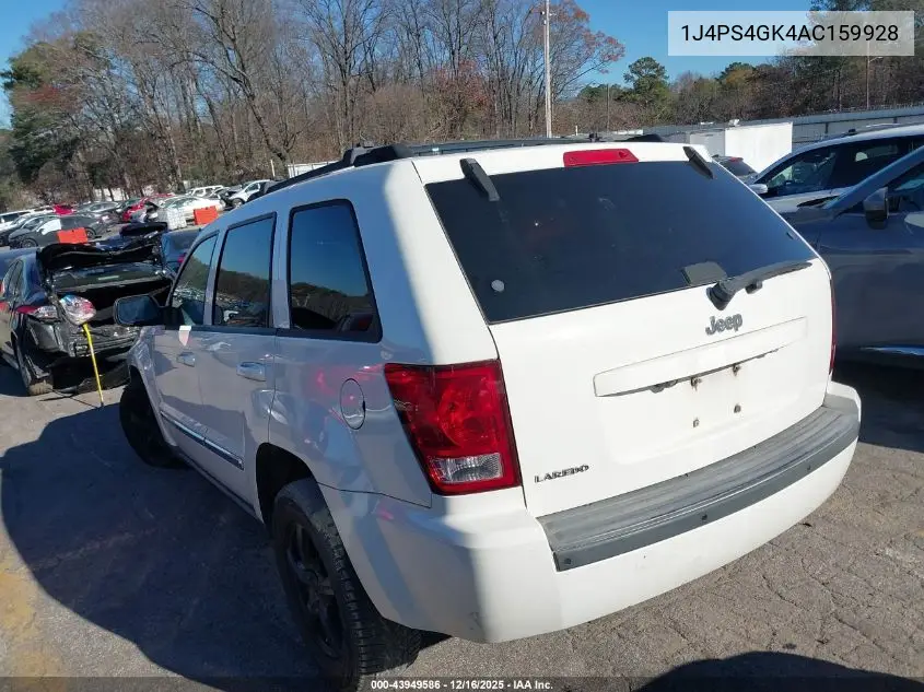 1J4PS4GK4AC159928 2010 Jeep Grand Cherokee Laredo