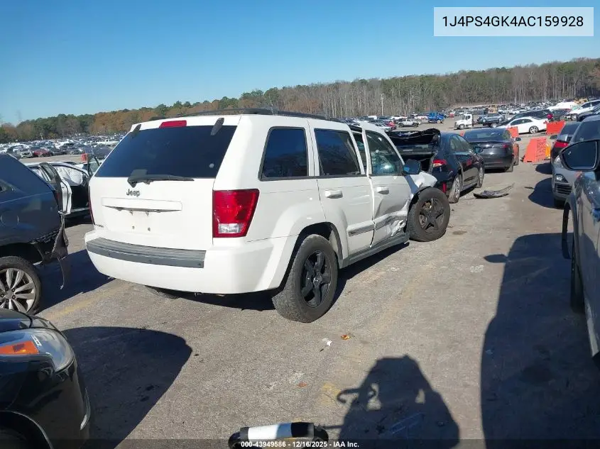 1J4PS4GK4AC159928 2010 Jeep Grand Cherokee Laredo