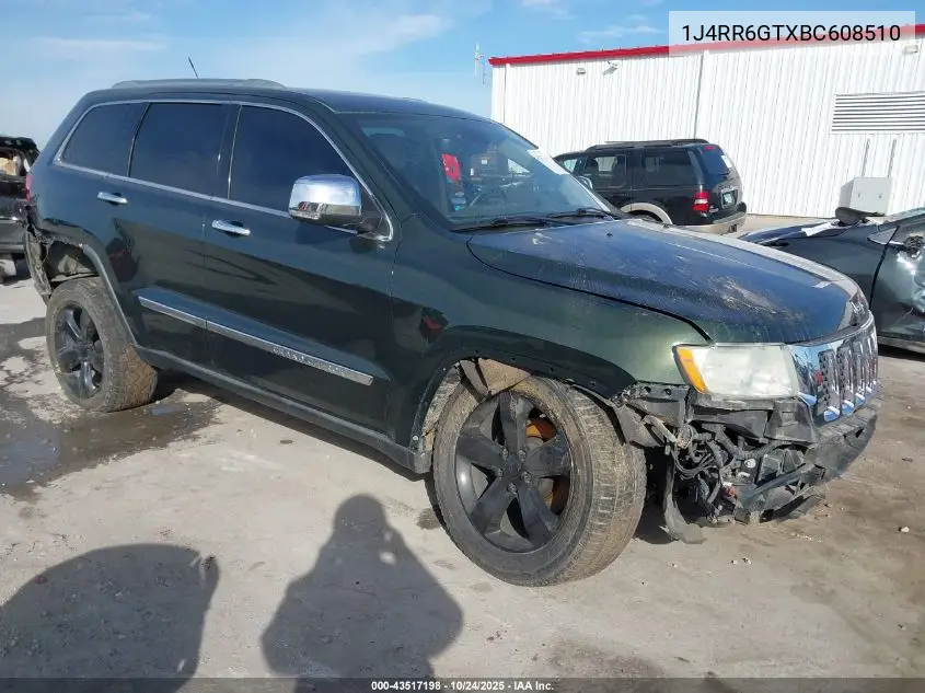 1J4RR6GTXBC608510 2011 Jeep Grand Cherokee Overland