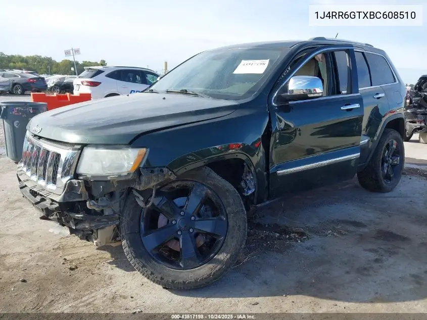 1J4RR6GTXBC608510 2011 Jeep Grand Cherokee Overland