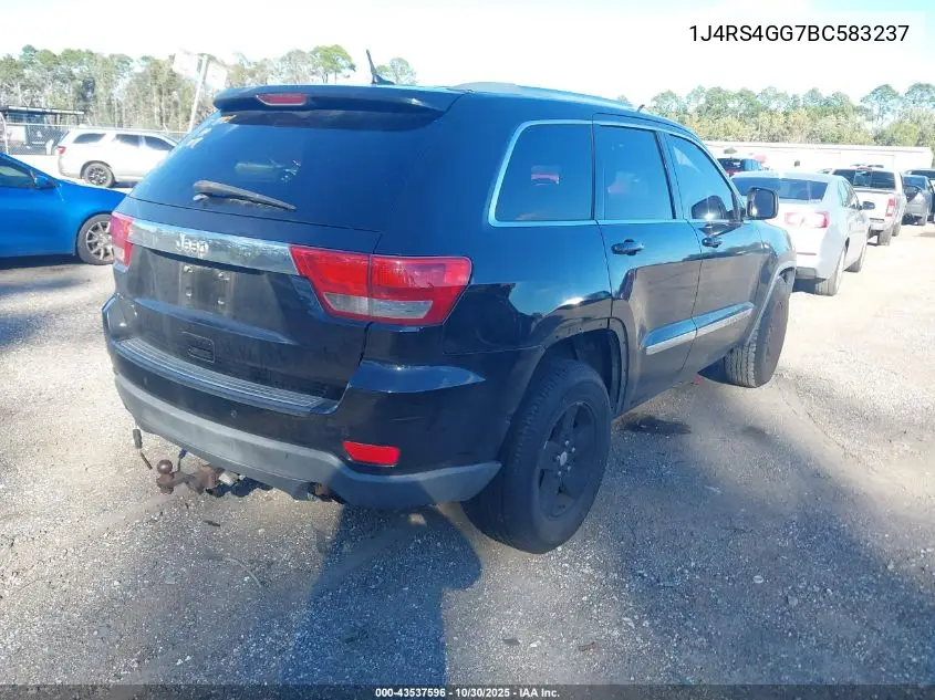 1J4RS4GG7BC583237 2011 Jeep Grand Cherokee Laredo
