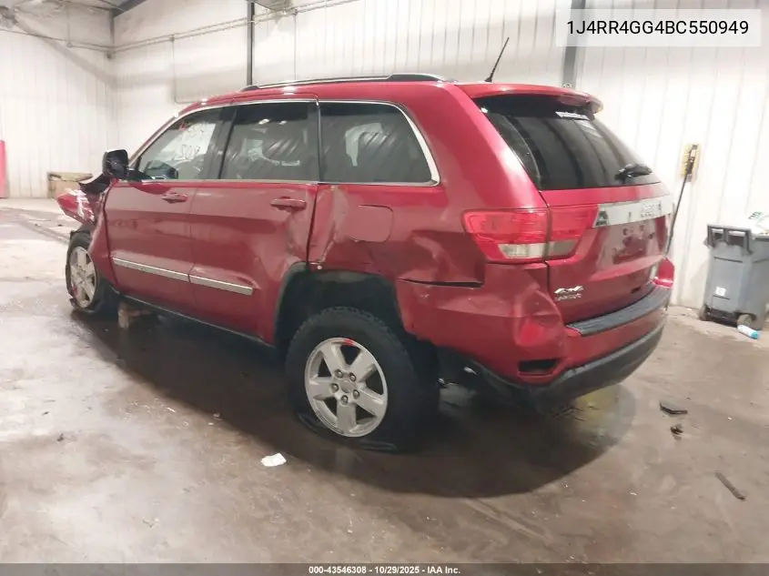 1J4RR4GG4BC550949 2011 Jeep Grand Cherokee Laredo