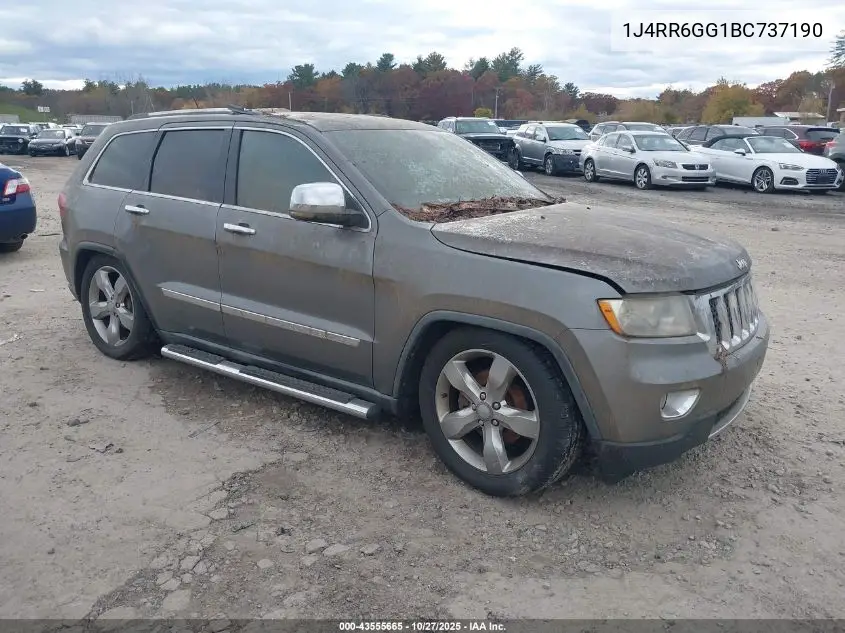 1J4RR6GG1BC737190 2011 Jeep Grand Cherokee Overland