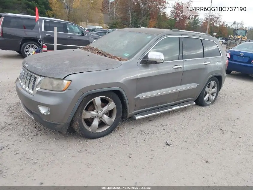 1J4RR6GG1BC737190 2011 Jeep Grand Cherokee Overland