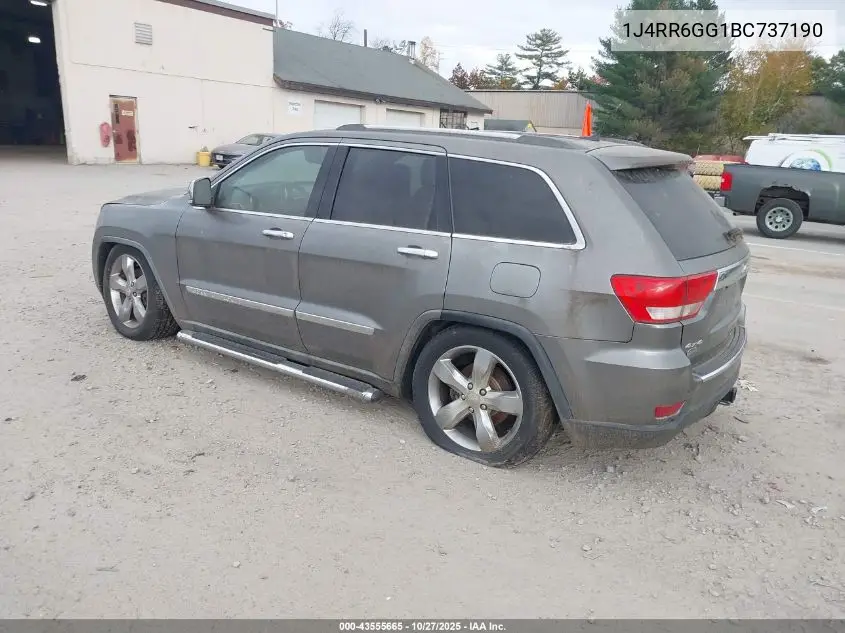 1J4RR6GG1BC737190 2011 Jeep Grand Cherokee Overland