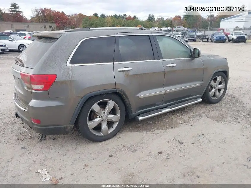1J4RR6GG1BC737190 2011 Jeep Grand Cherokee Overland