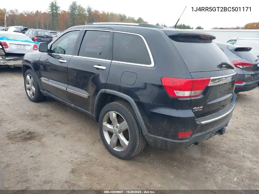 1J4RR5GT2BC501171 2011 Jeep Grand Cherokee Limited