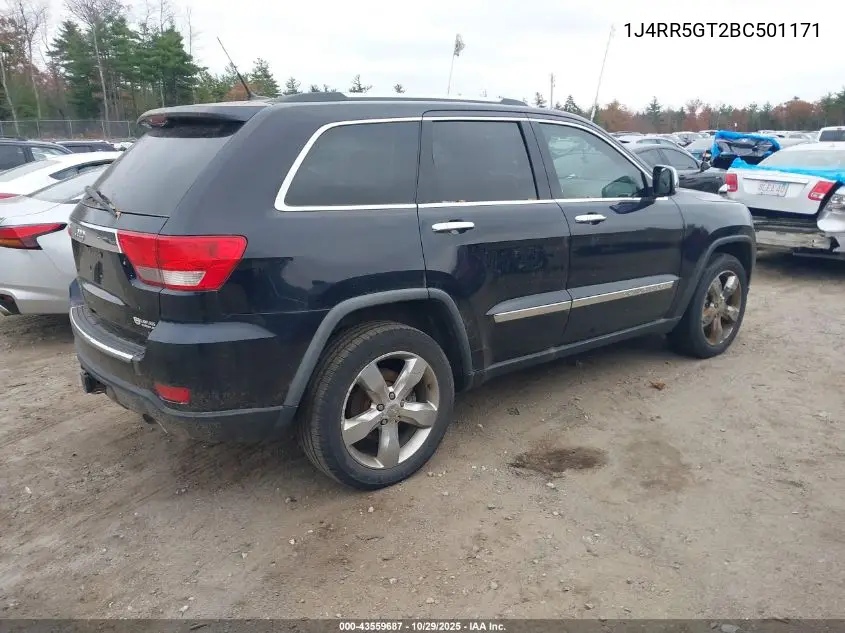 1J4RR5GT2BC501171 2011 Jeep Grand Cherokee Limited