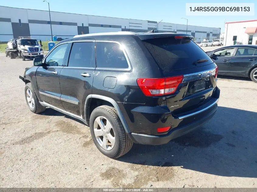 1J4RS5GG9BC698153 2011 Jeep Grand Cherokee Limited