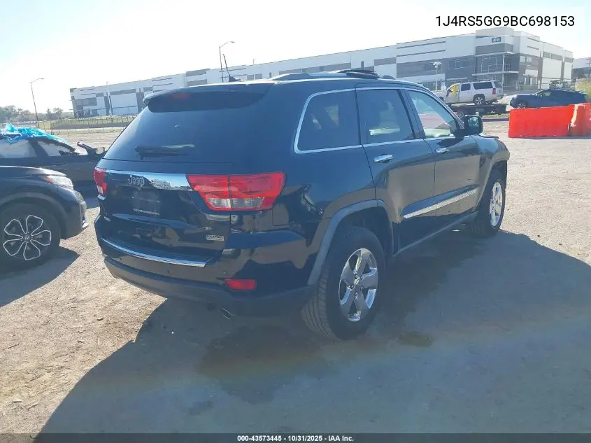1J4RS5GG9BC698153 2011 Jeep Grand Cherokee Limited