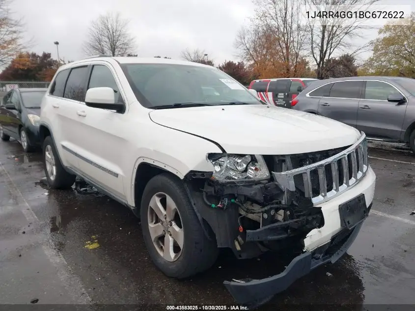 1J4RR4GG1BC672622 2011 Jeep Grand Cherokee Laredo
