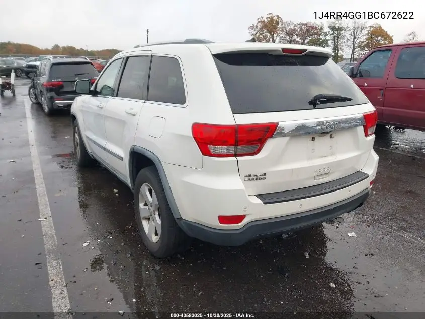 1J4RR4GG1BC672622 2011 Jeep Grand Cherokee Laredo