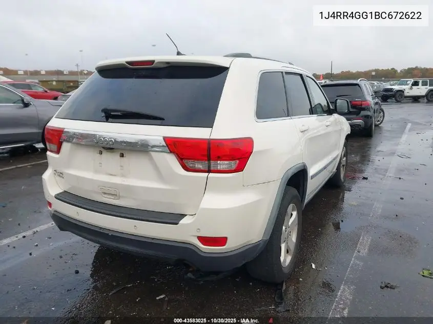 1J4RR4GG1BC672622 2011 Jeep Grand Cherokee Laredo