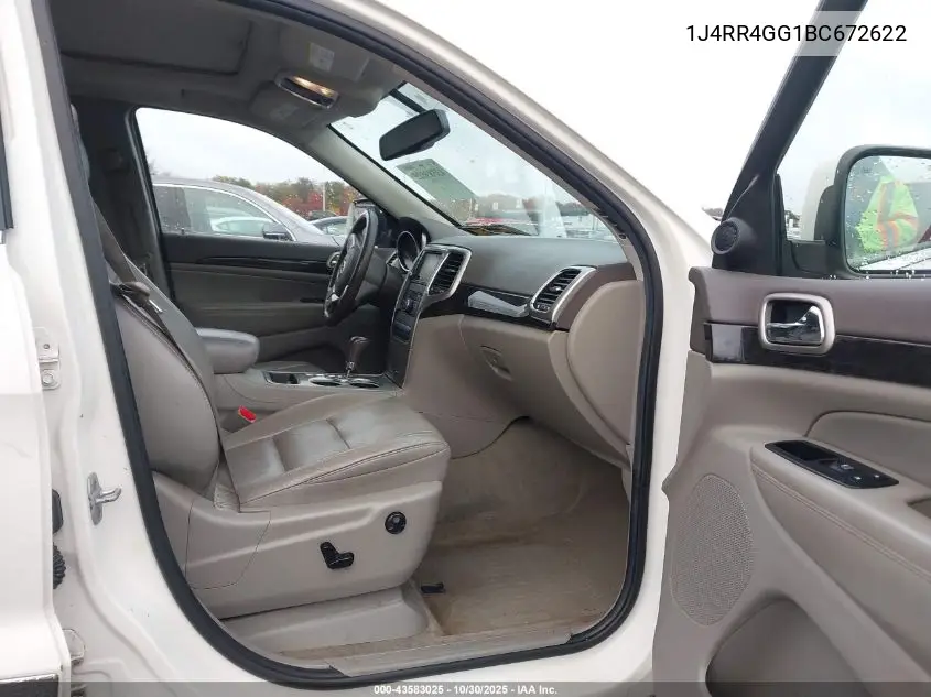 1J4RR4GG1BC672622 2011 Jeep Grand Cherokee Laredo