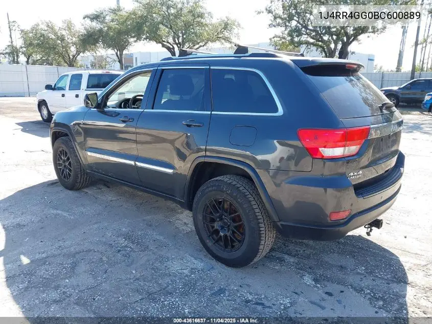 1J4RR4GG0BC600889 2011 Jeep Grand Cherokee Laredo