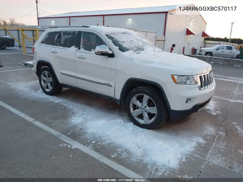 1J4RR6GGXBC570117 2011 Jeep Grand Cherokee Overland