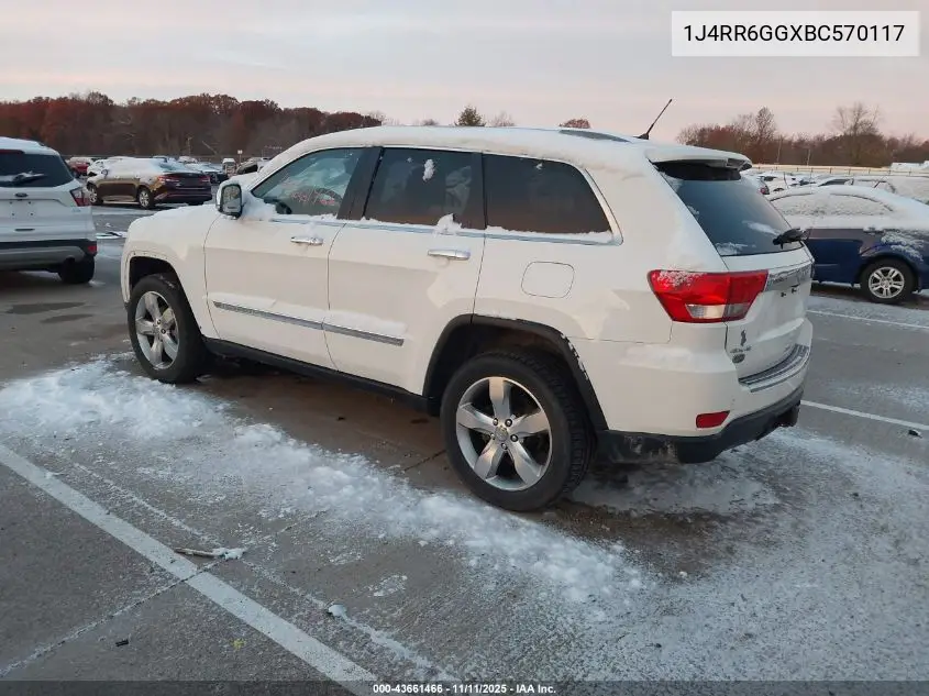 1J4RR6GGXBC570117 2011 Jeep Grand Cherokee Overland