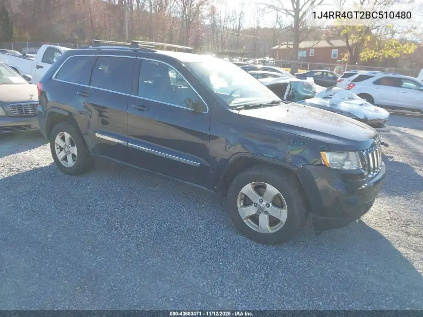 1J4RR4GT2BC510480 2011 Jeep Grand Cherokee Laredo