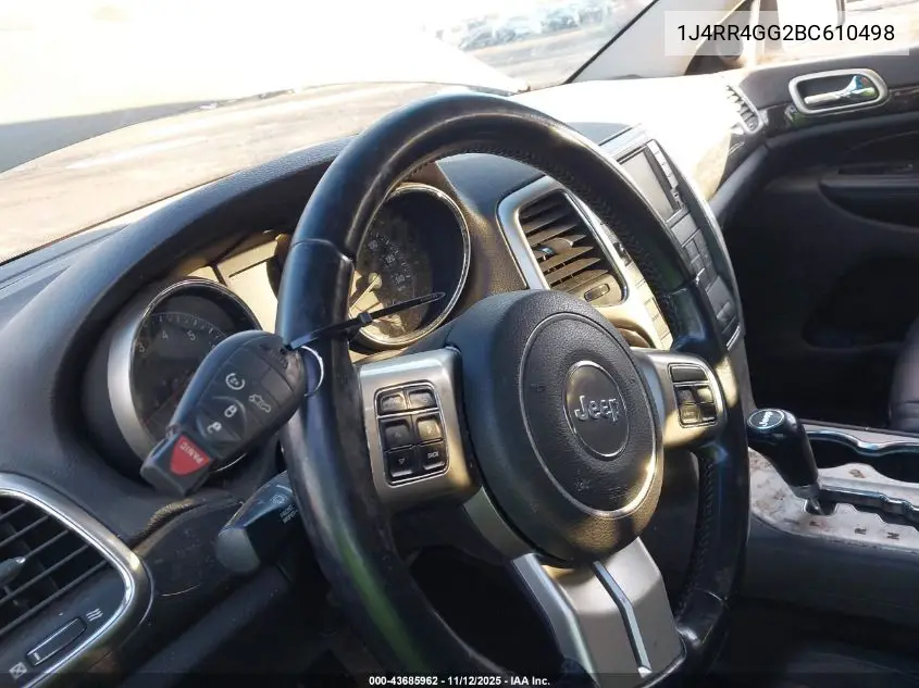 1J4RR4GG2BC610498 2011 Jeep Grand Cherokee Laredo