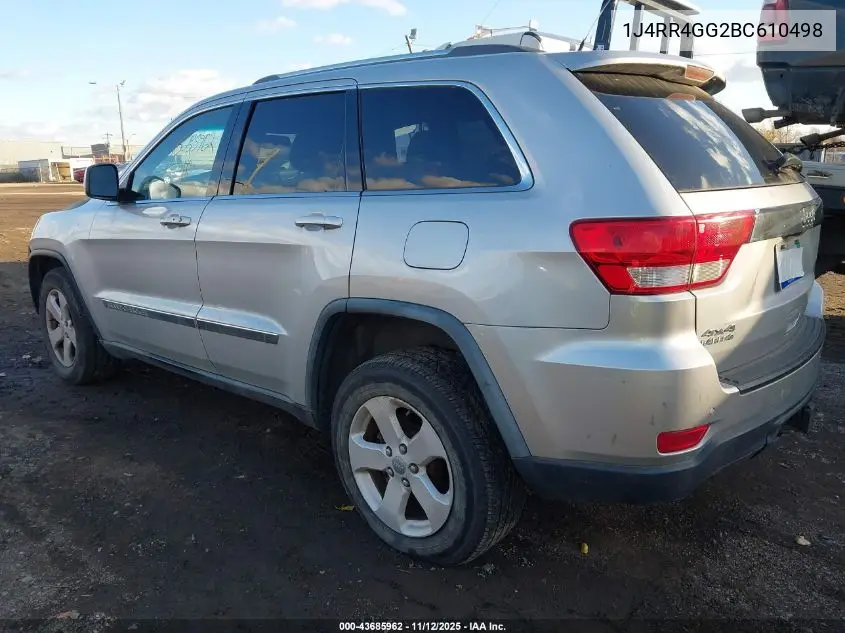 1J4RR4GG2BC610498 2011 Jeep Grand Cherokee Laredo