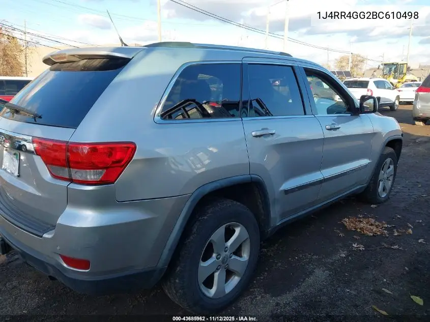 1J4RR4GG2BC610498 2011 Jeep Grand Cherokee Laredo