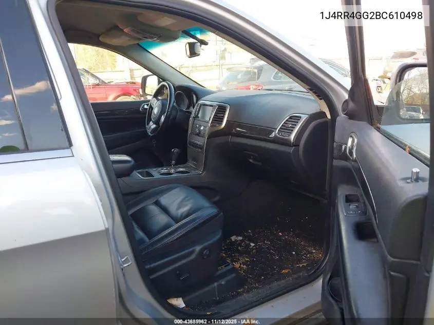 1J4RR4GG2BC610498 2011 Jeep Grand Cherokee Laredo