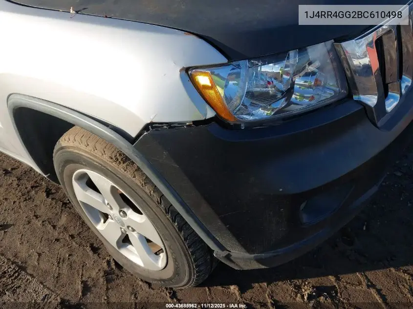 1J4RR4GG2BC610498 2011 Jeep Grand Cherokee Laredo