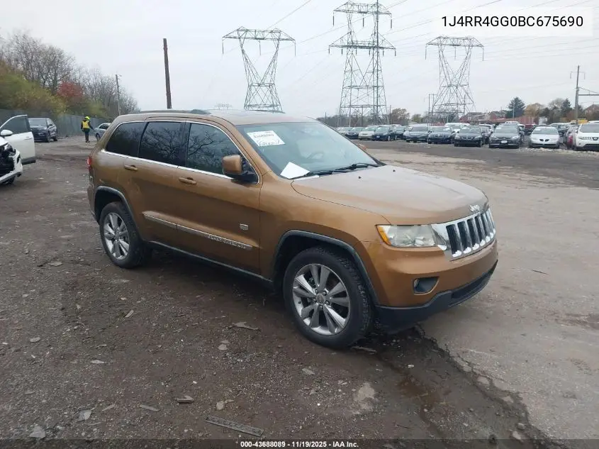 1J4RR4GG0BC675690 2011 Jeep Grand Cherokee Laredo