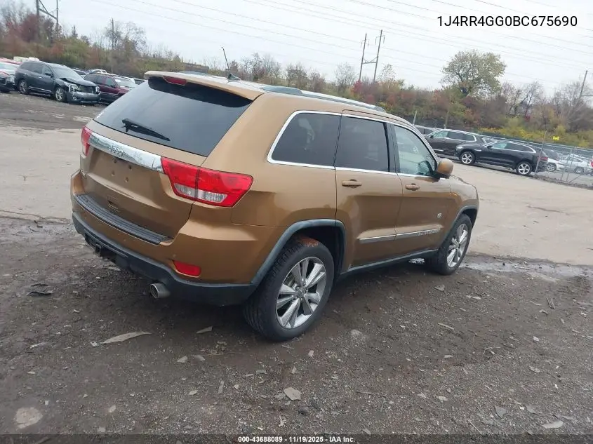 1J4RR4GG0BC675690 2011 Jeep Grand Cherokee Laredo