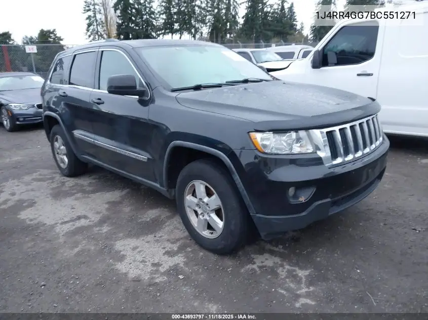1J4RR4GG7BC551271 2011 Jeep Grand Cherokee Laredo