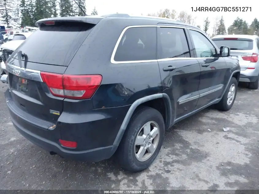1J4RR4GG7BC551271 2011 Jeep Grand Cherokee Laredo