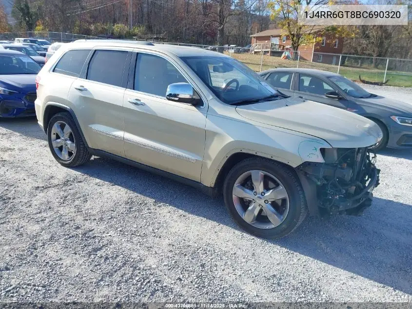 1J4RR6GT8BC690320 2011 Jeep Grand Cherokee Overland