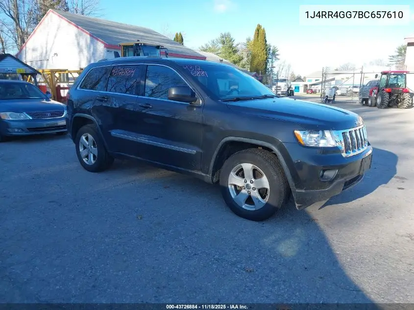 1J4RR4GG7BC657610 2011 Jeep Grand Cherokee Laredo