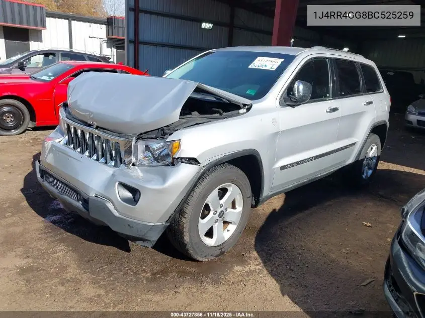 1J4RR4GG8BC525259 2011 Jeep Grand Cherokee Laredo