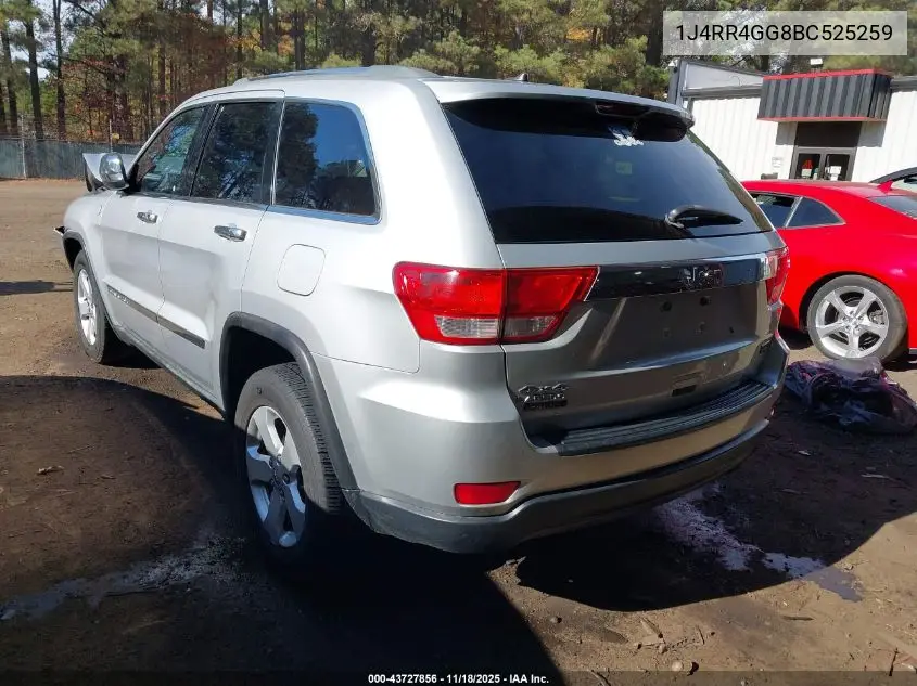 1J4RR4GG8BC525259 2011 Jeep Grand Cherokee Laredo