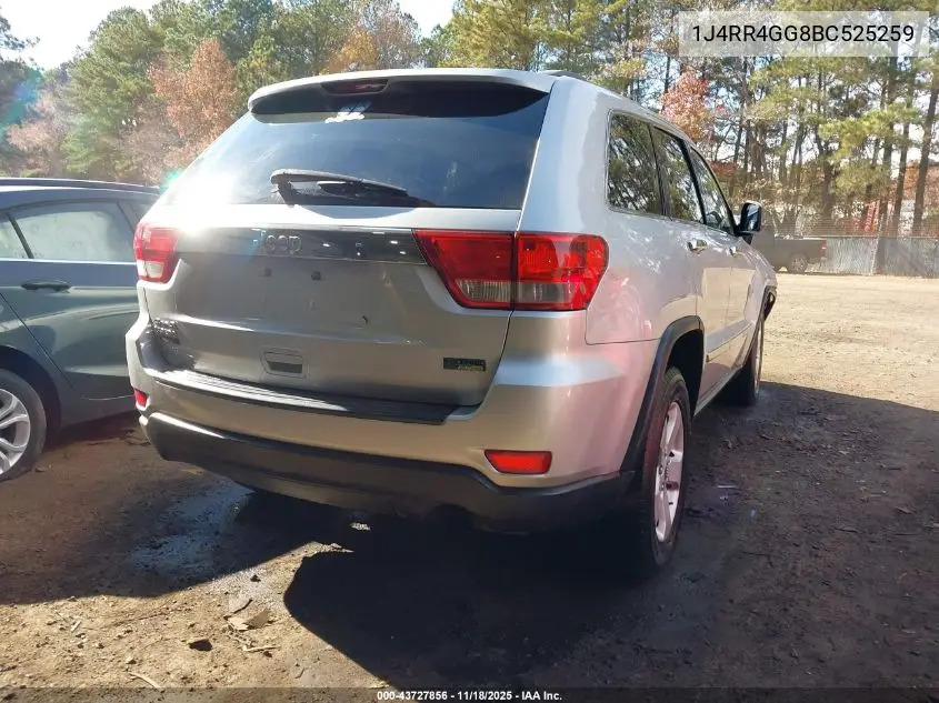 1J4RR4GG8BC525259 2011 Jeep Grand Cherokee Laredo