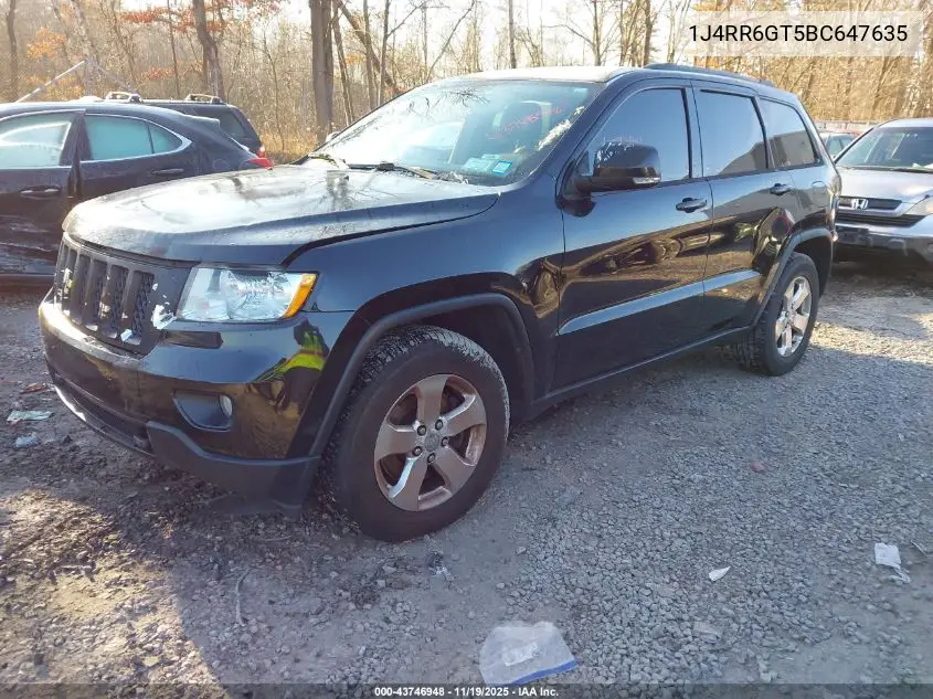 1J4RR6GT5BC647635 2011 Jeep Grand Cherokee Overland