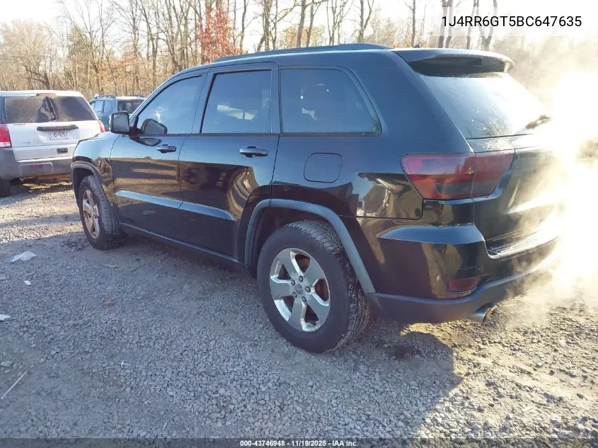 1J4RR6GT5BC647635 2011 Jeep Grand Cherokee Overland